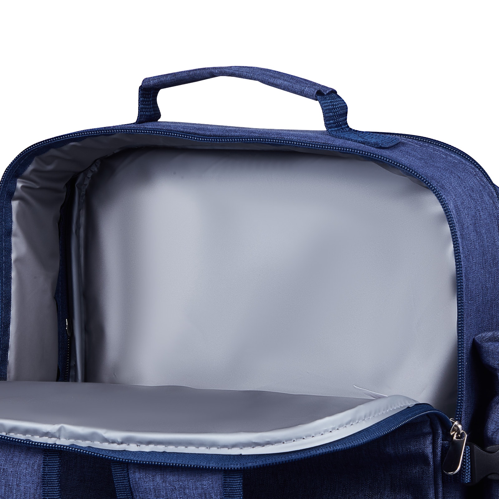Beach Picnic Backpack Bag For 4 Person With Cooler Compartment Navy Blue_voghion.com